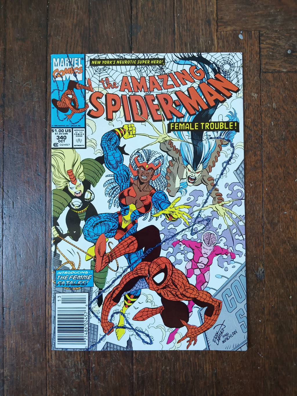The Amazing Spider-man #340 Newsstand Variant Marvel Comic Book