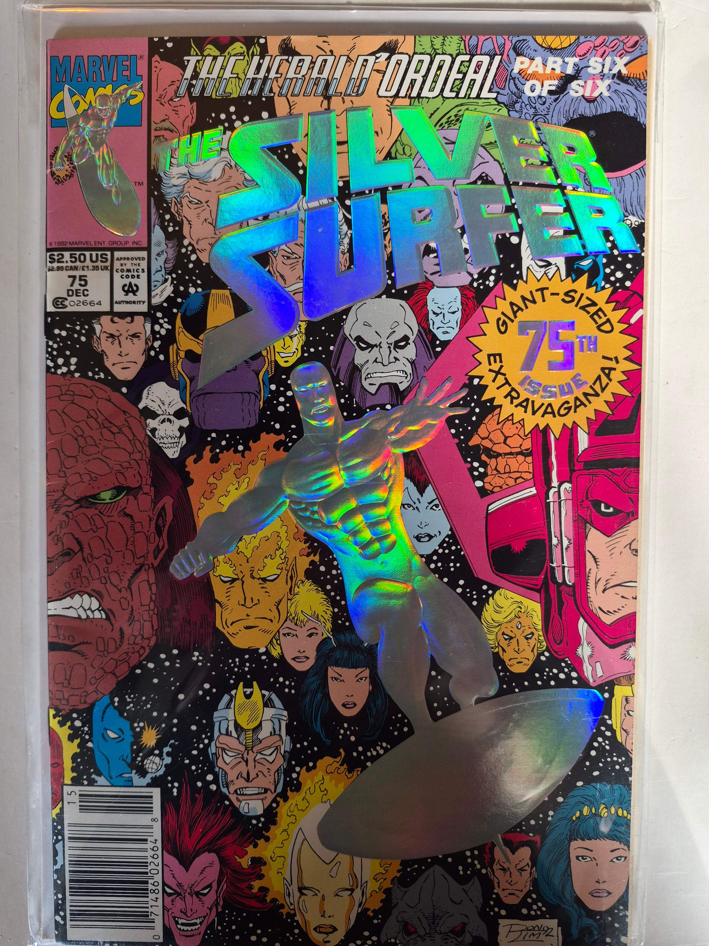 Silver Surfer #75 Newsstand Variant Marvel Comic Book in Great Condition