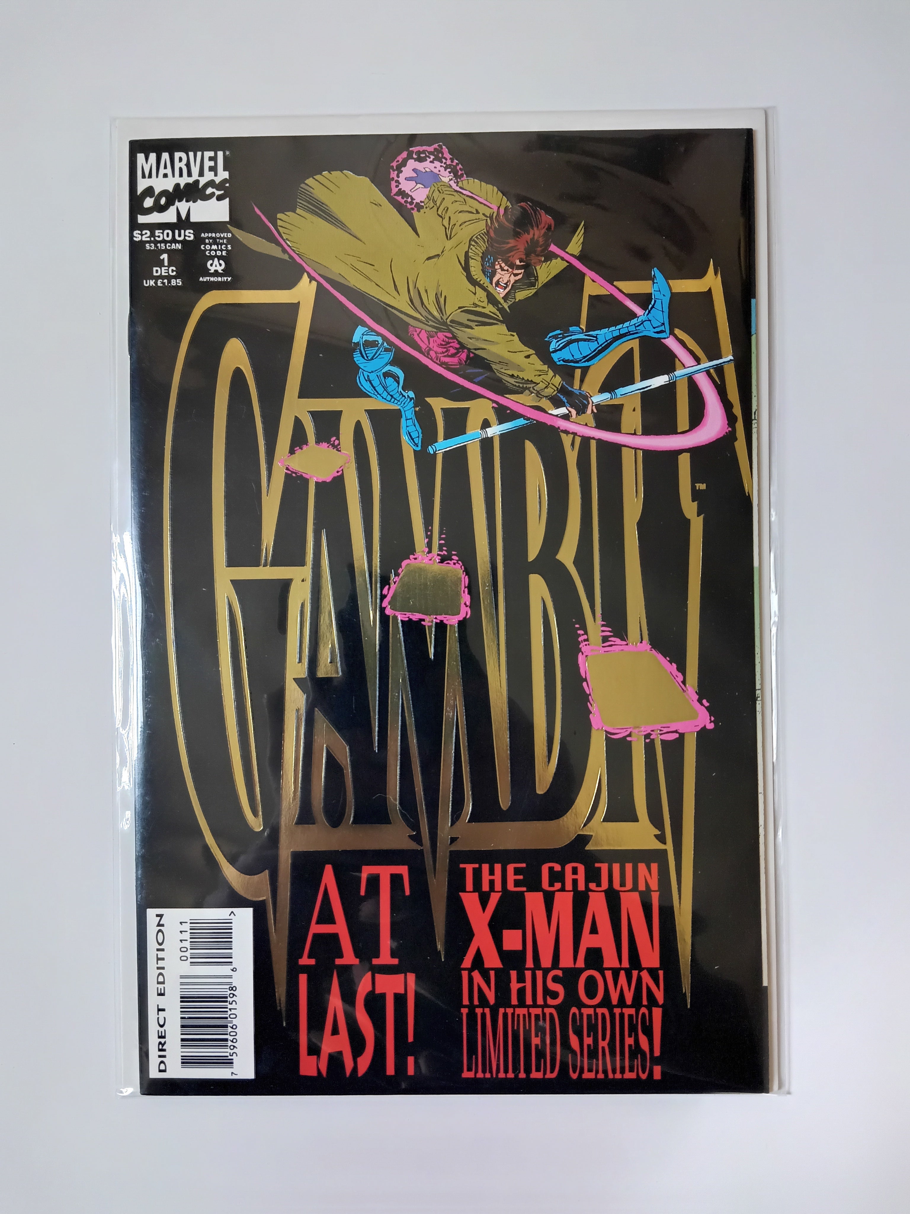 Gambit Complete Limited Series 1-4 (#4 is signed) Marvel Comic Books