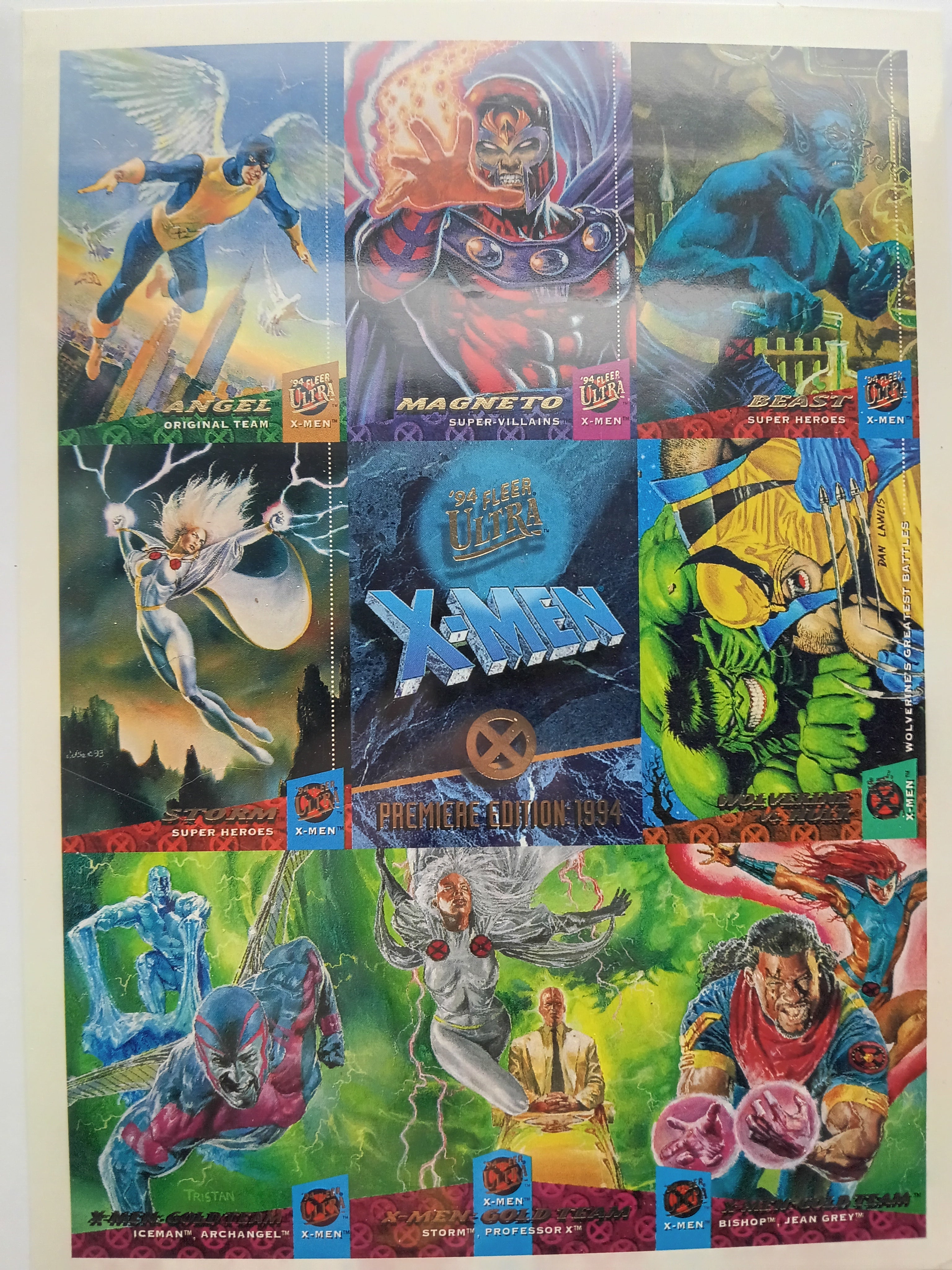 94' Fleer Ultra Marvel Masterpiece Premiere Edition Large Card