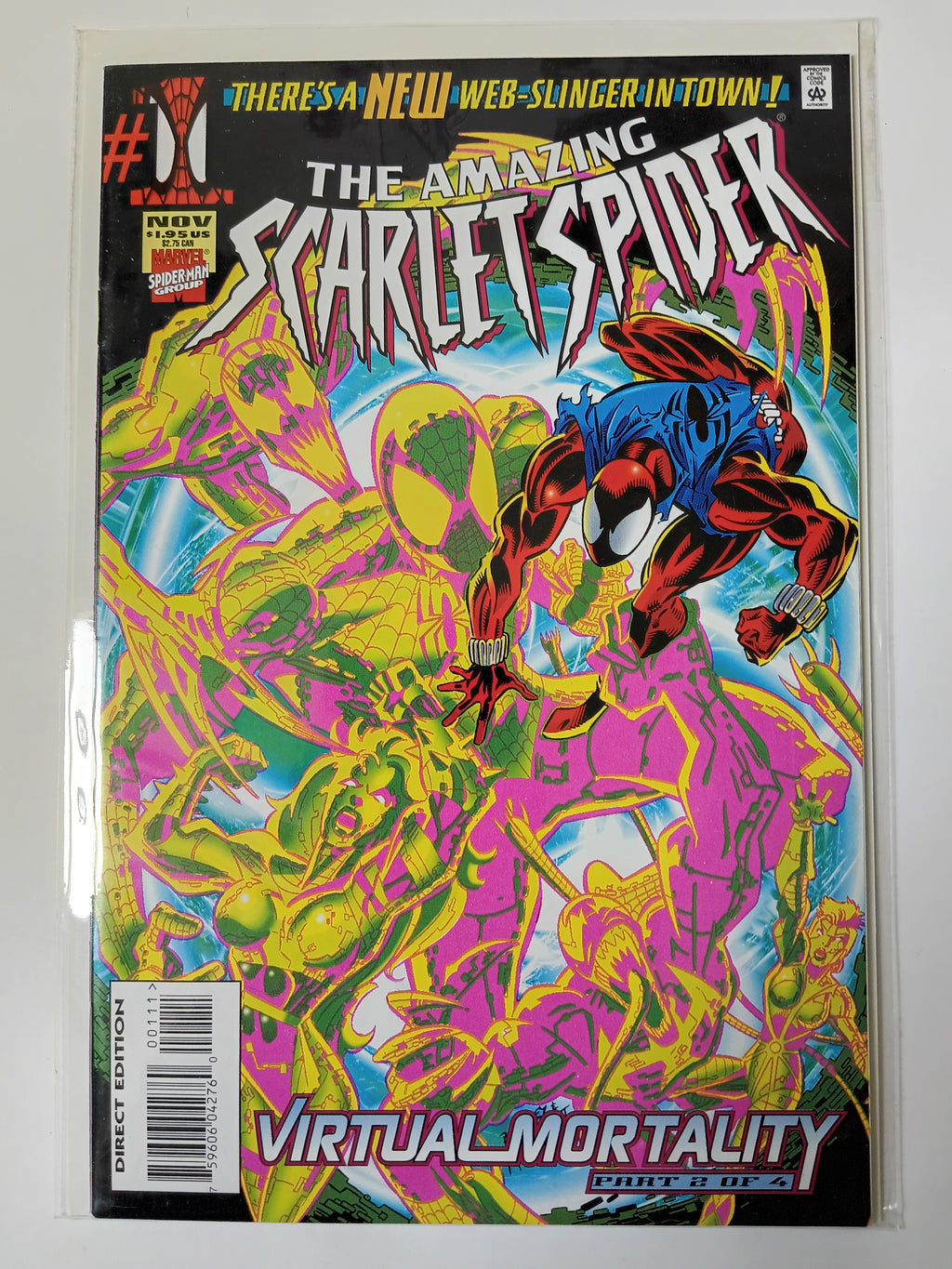 5 Scarlet Spider Marvel Comic Books in Great Condition Bagged and Boarded (read description)