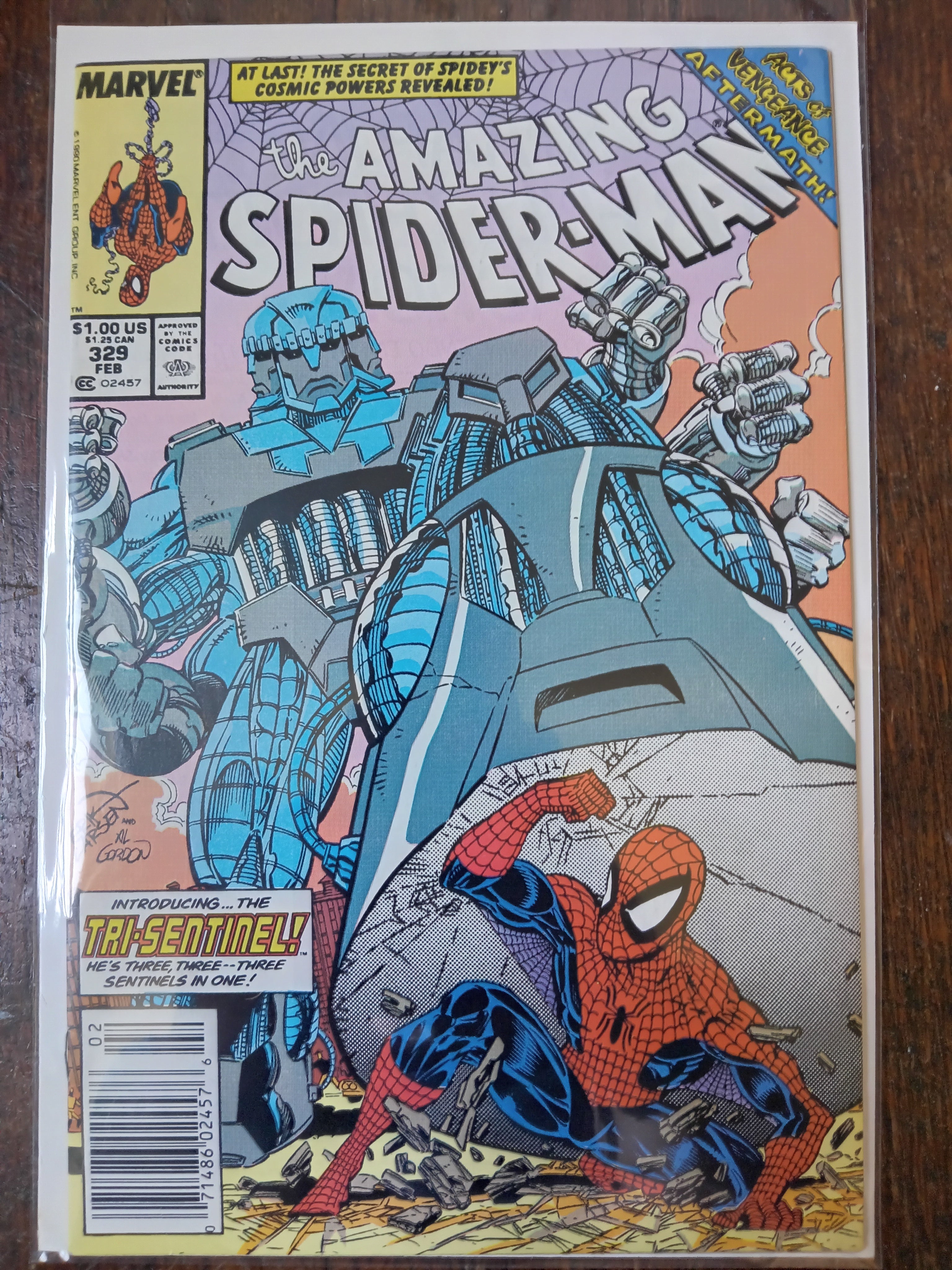 The Amazing Spider-man 329 Newsstand Variant Marvel Comic Book in Great Condition