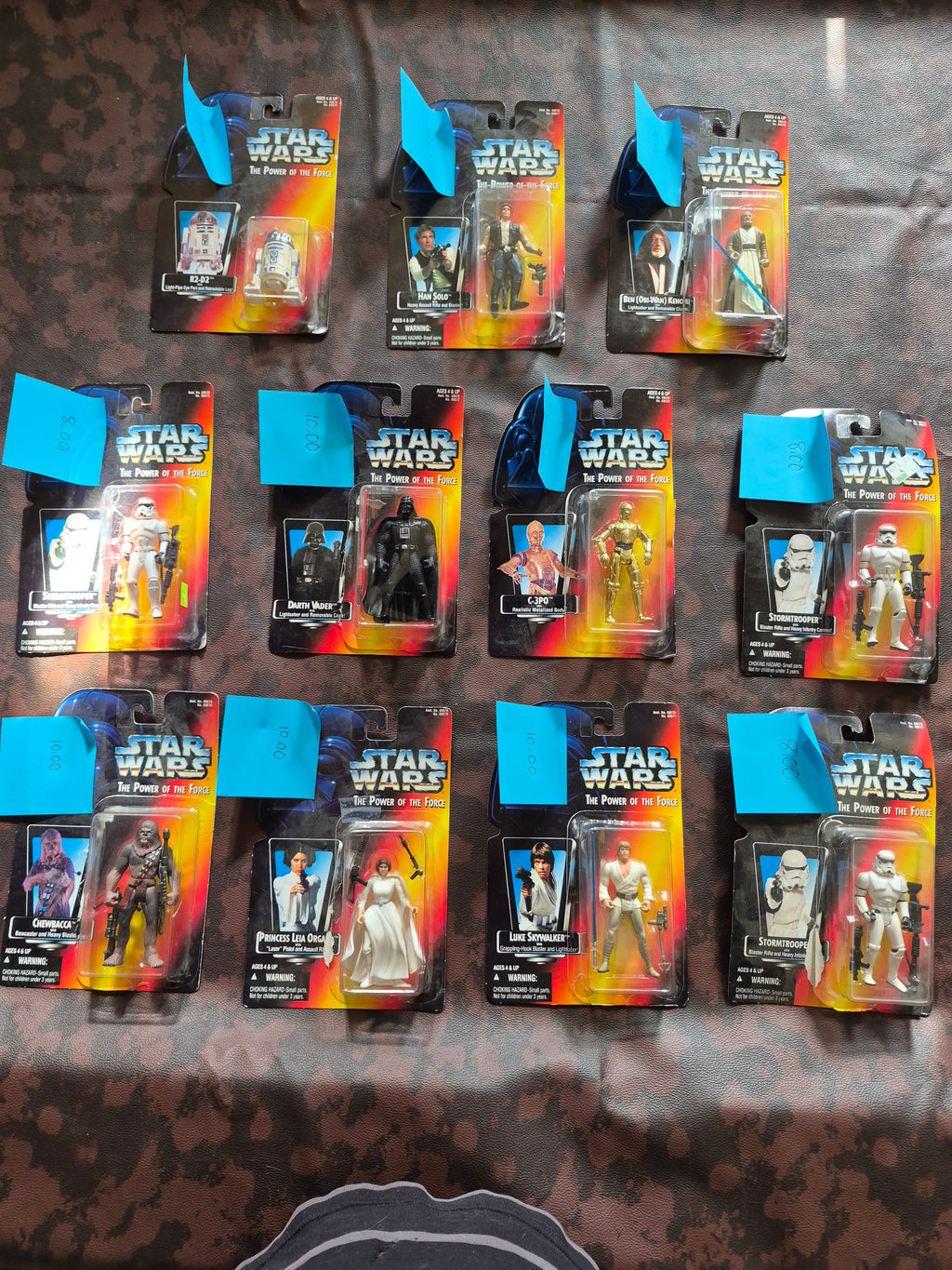 (17 in total) Star Wars The Power of the Force Action Figures-see pics