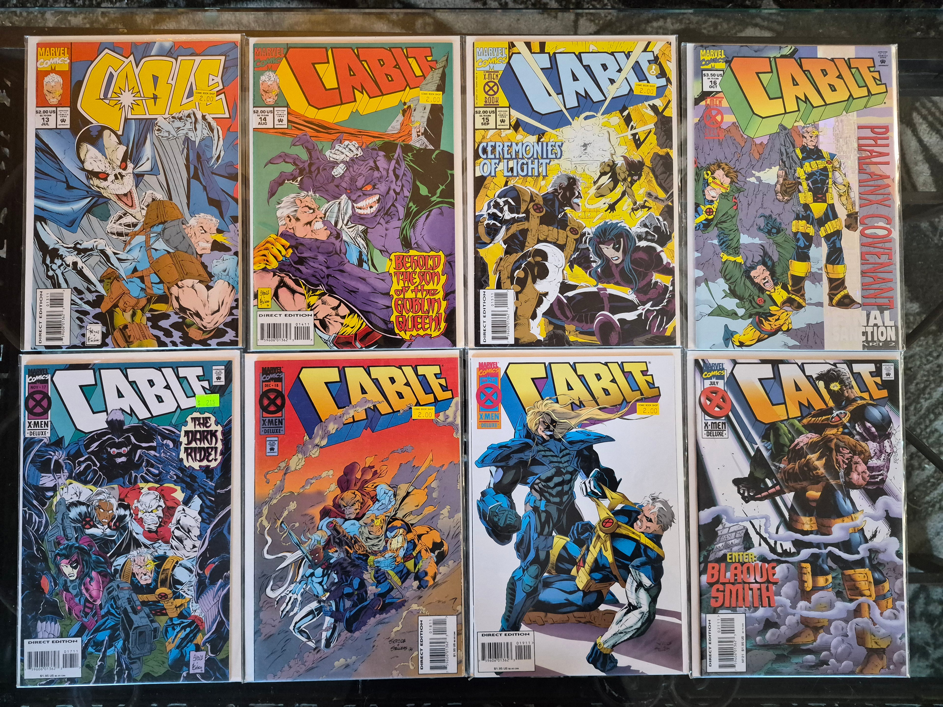 Cable #1-19,21 Marvel Comic Books All in Great Condition Bagged and Boarded