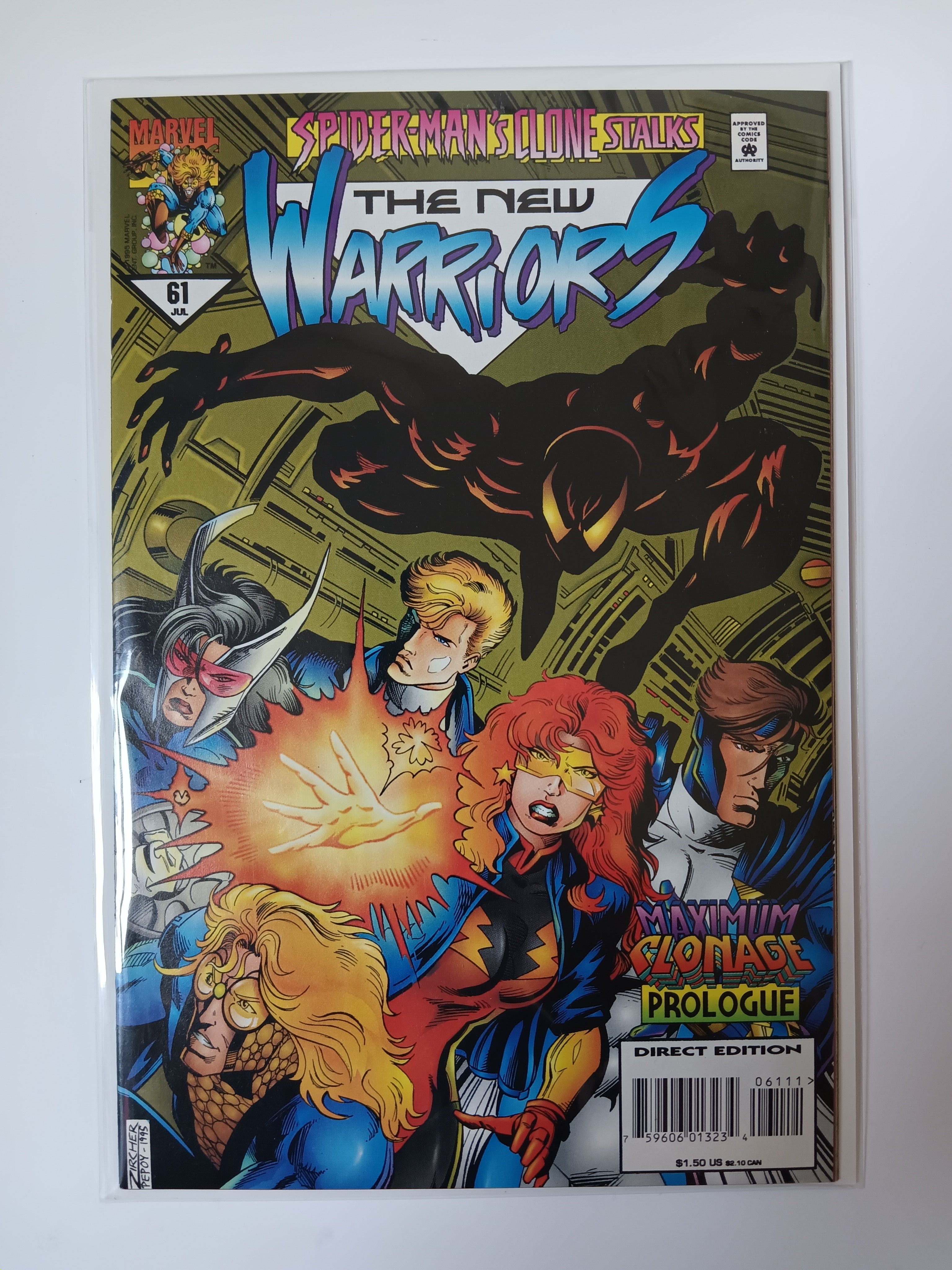 The New Warriors #61 Key Issue Prologue to Maximum Clonage Marvel Comic Book