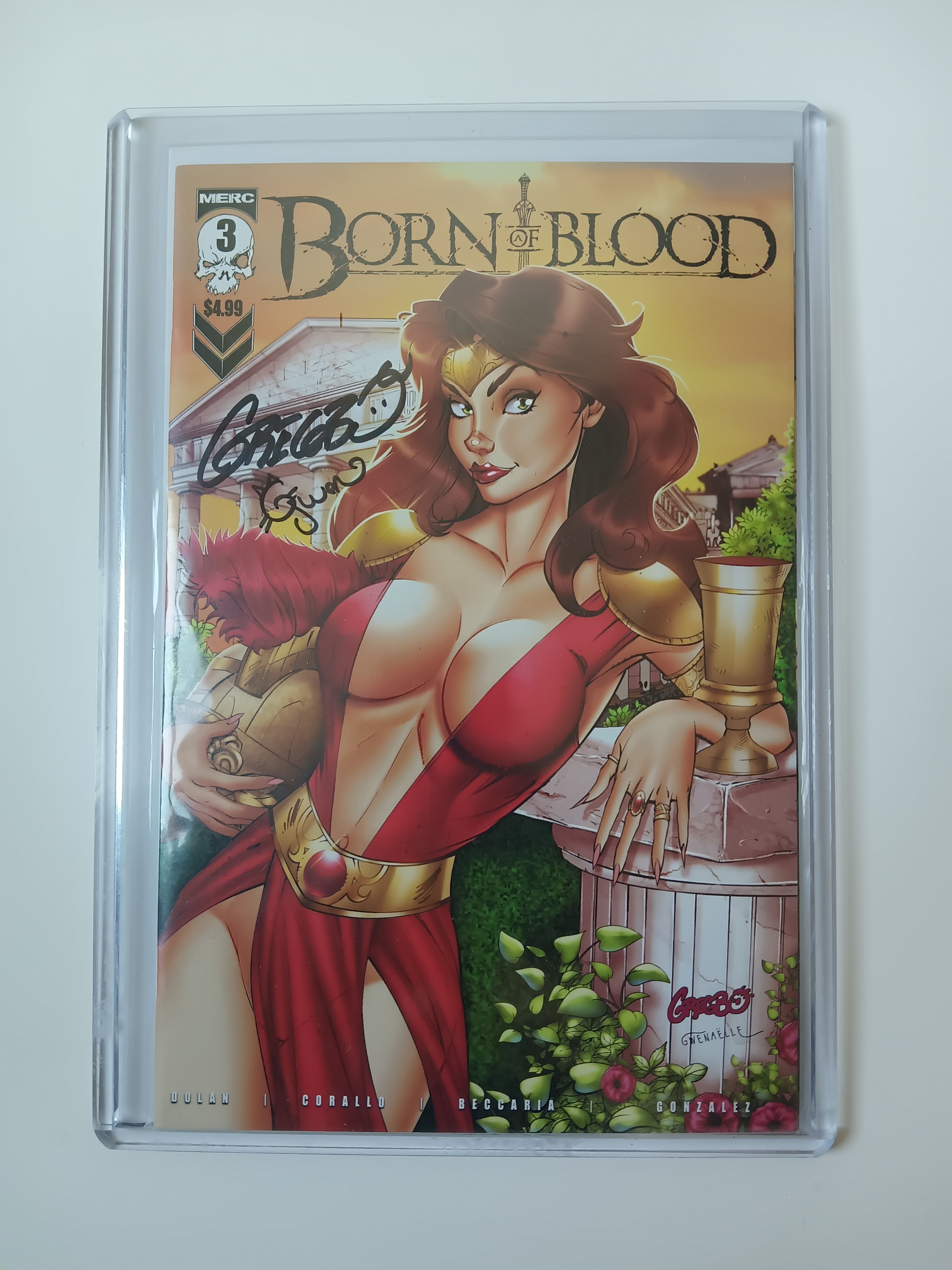 Born of Blood #3 Double Signed with COA Comic Book