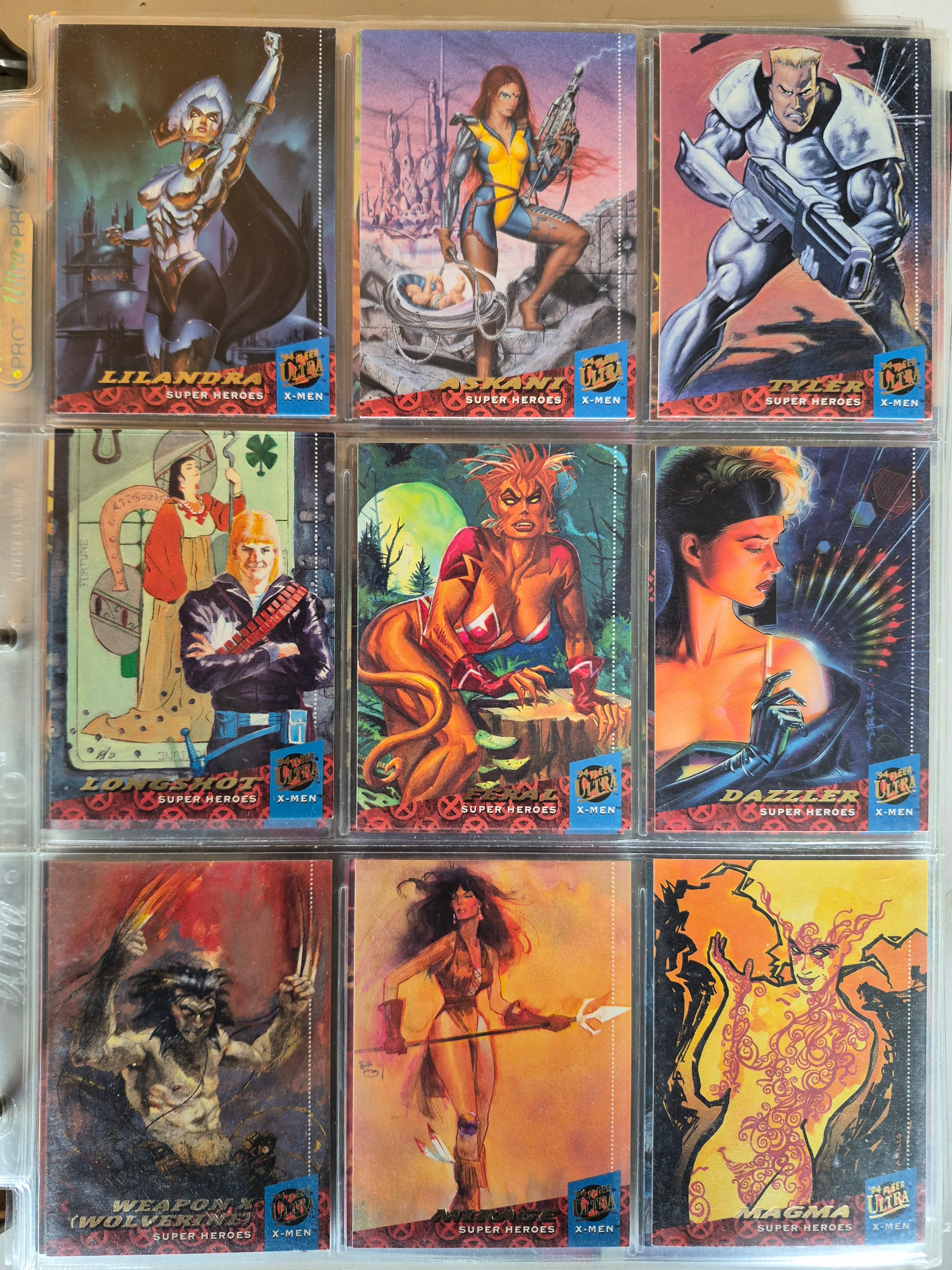 94' Fleer Ultra X-men Complete 250 Card Set