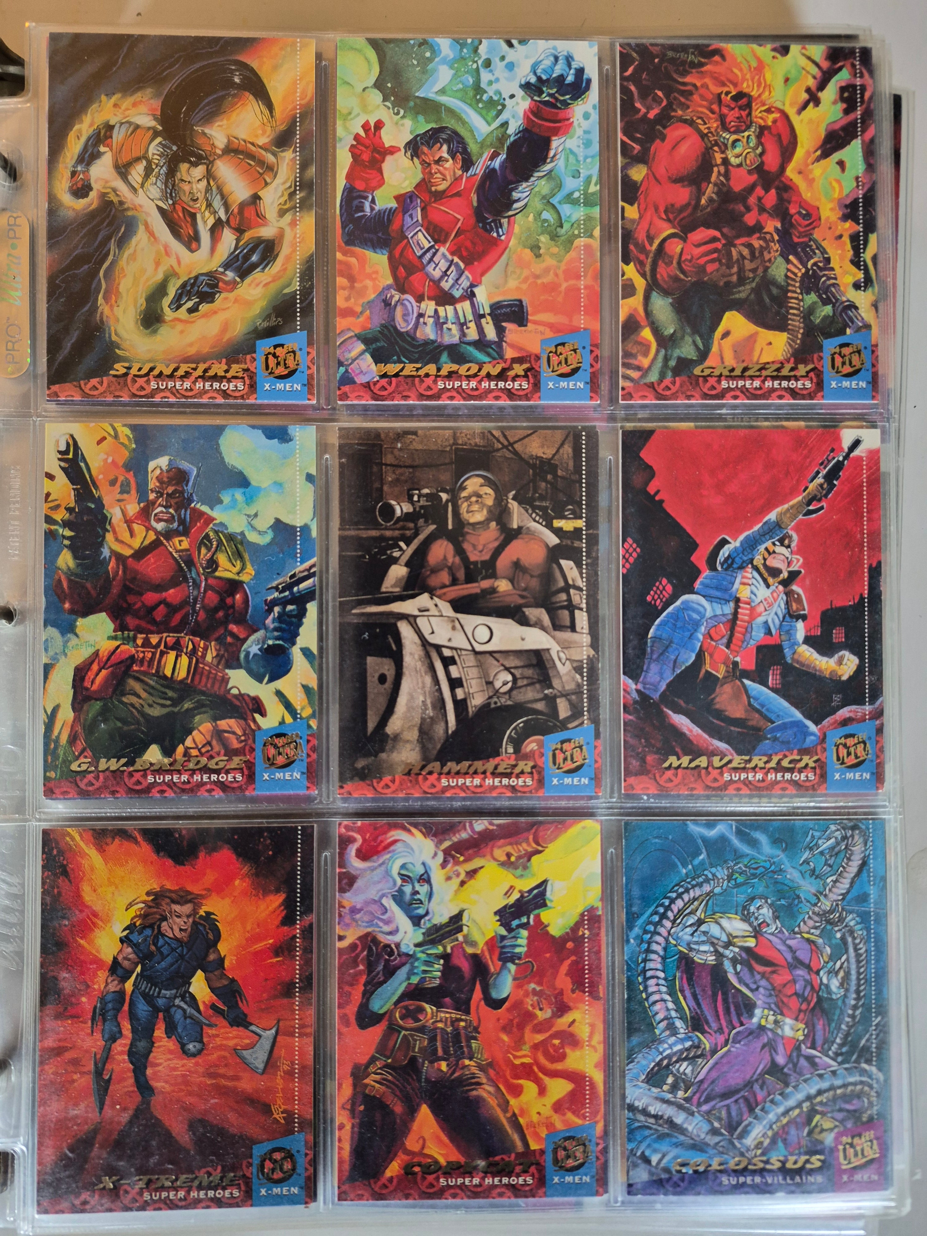 94' Fleer Ultra X-men Complete 250 Card Set