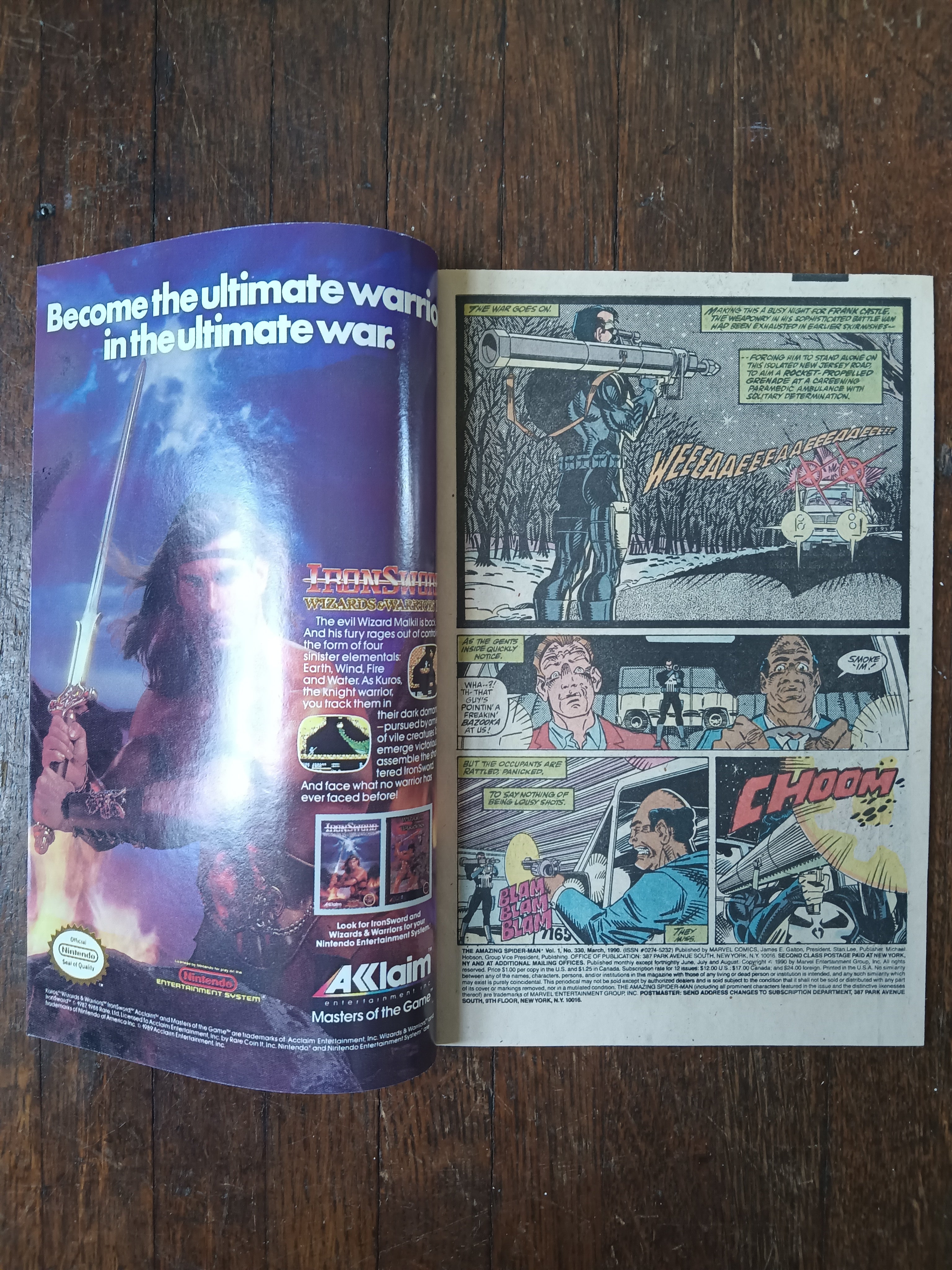 The Amazing Spider-man 330 Direct Edition Marvel Comic Book in Great Condition