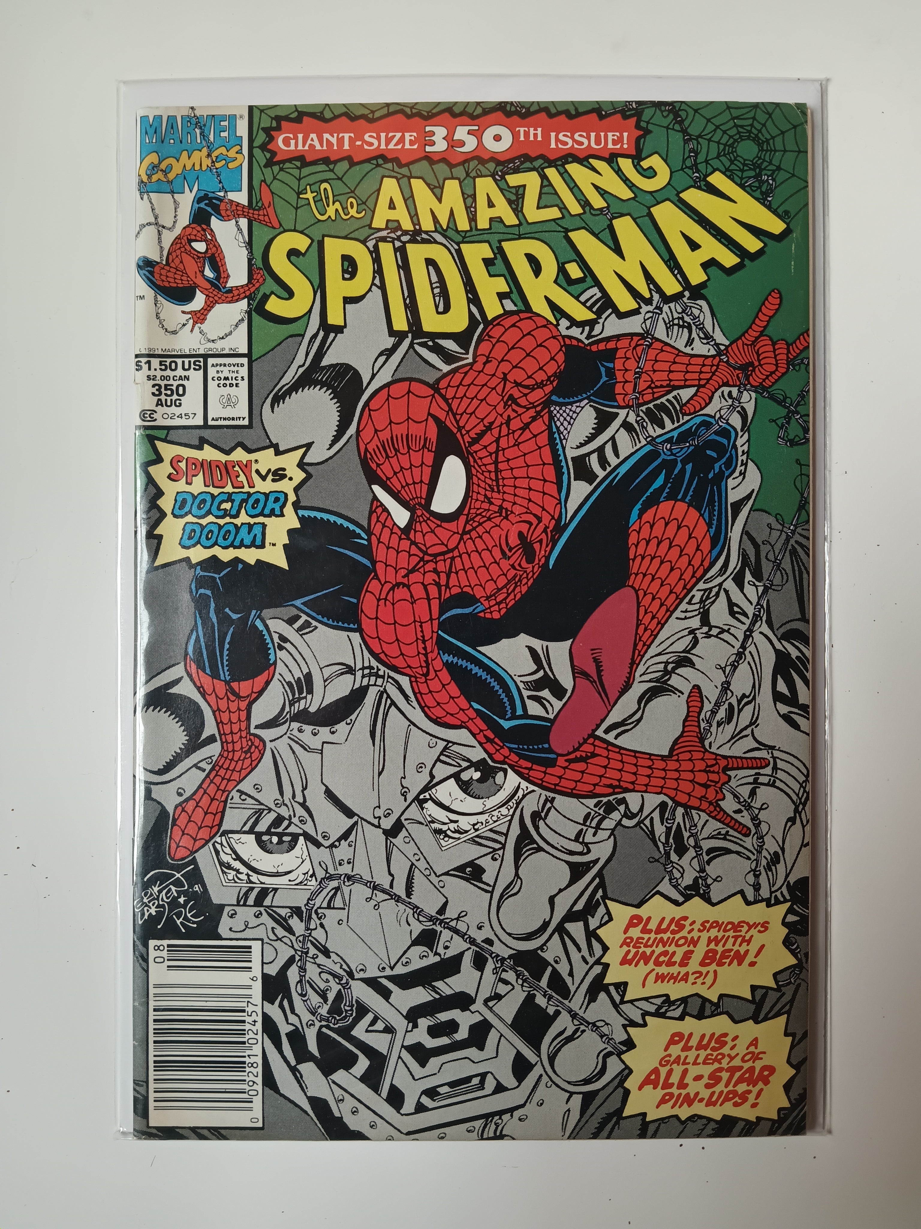 The Amazing Spider-man #350 Giant Sized Issue Newsstand Variant