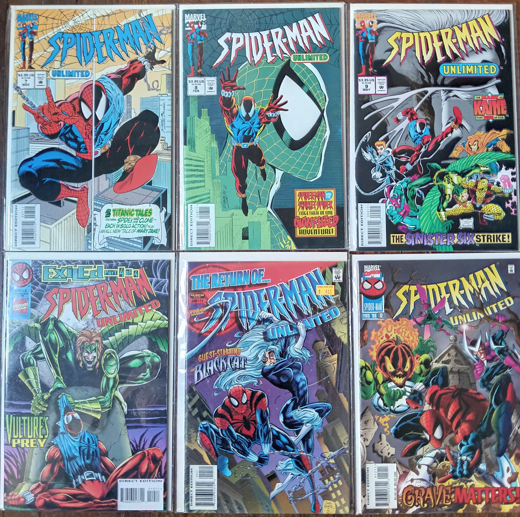 Spider-Man Unlimited #1-12 Direct Edition Marvel Comic Books