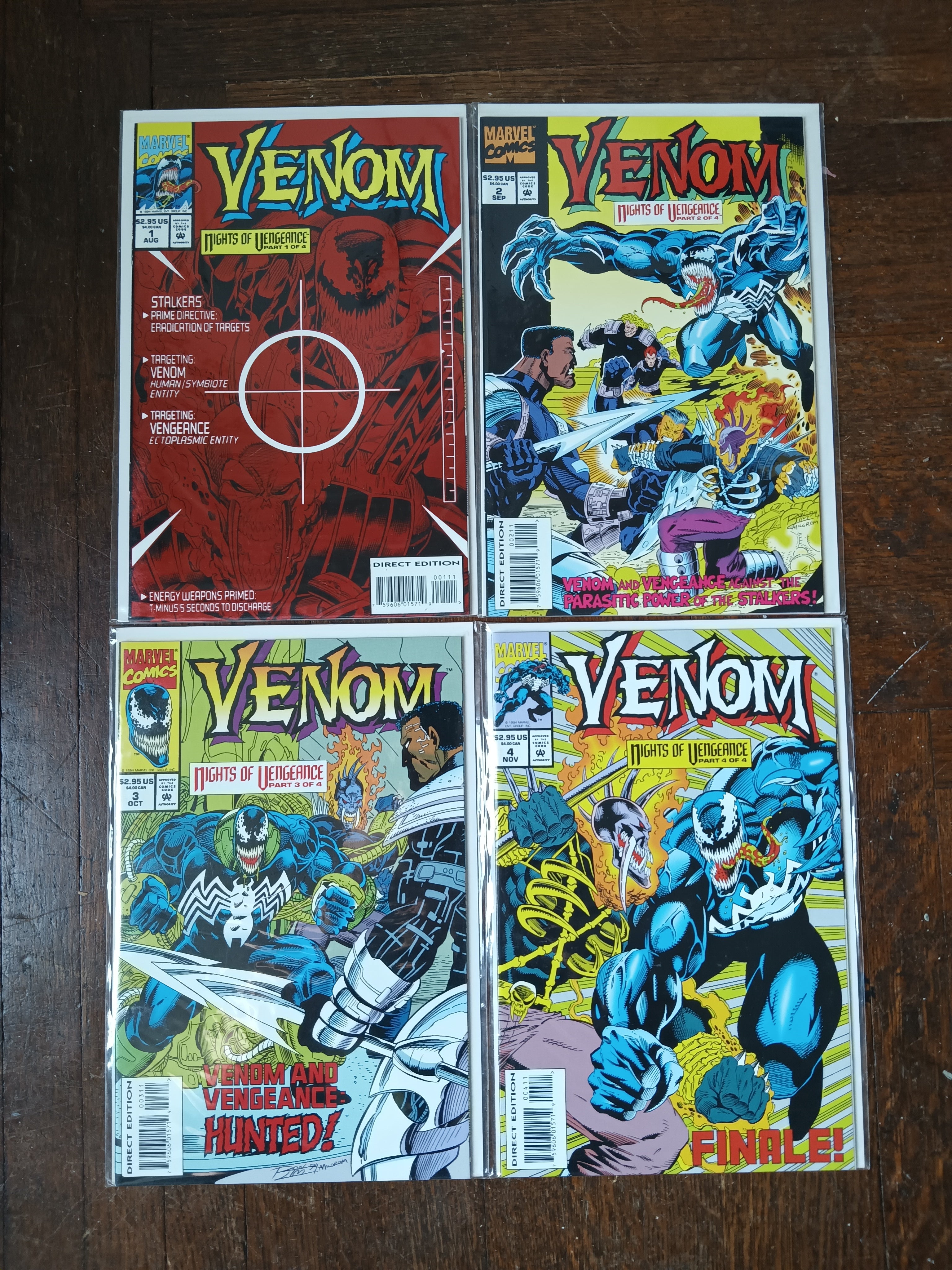 Venom: Nights of Vengeance #1-4 Complete Mini Series Direct Edition Marvel Comic Books