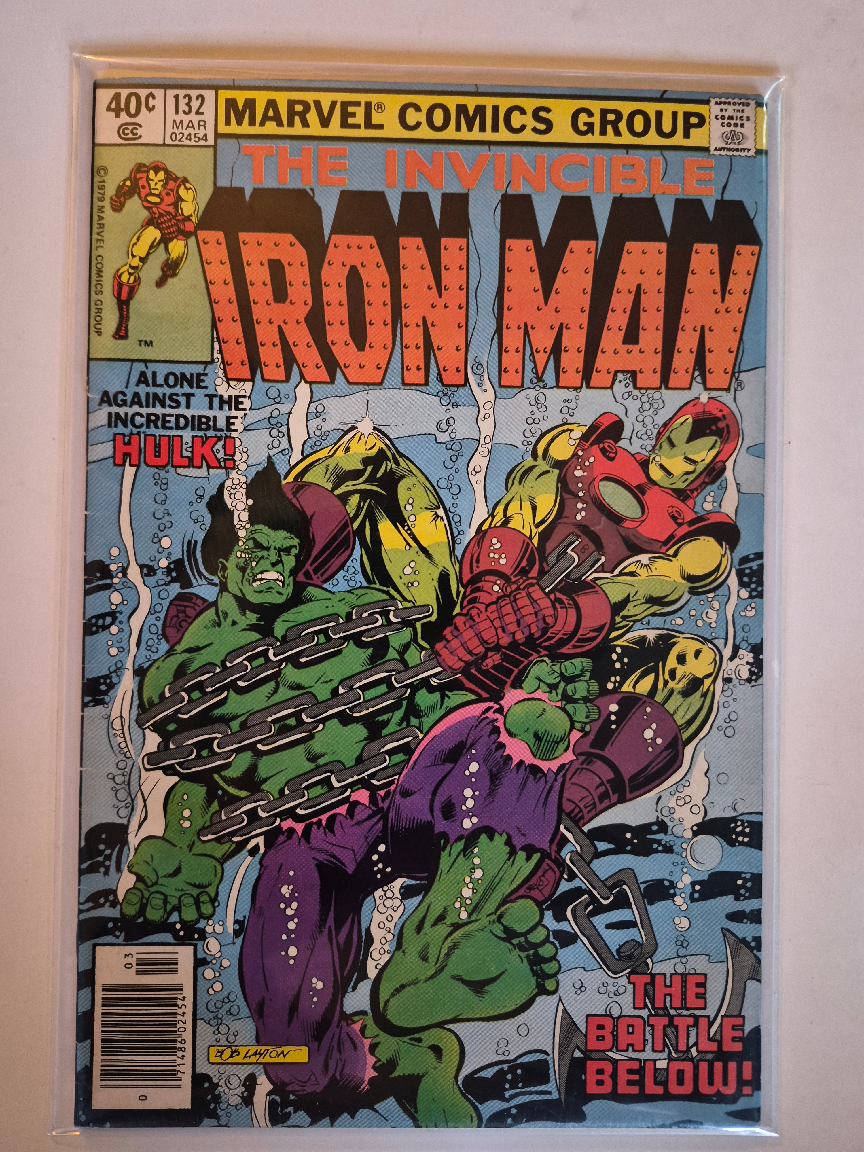 The Invincible Iron Man #132 Newsstand Variant Marvel Comic Book 1979