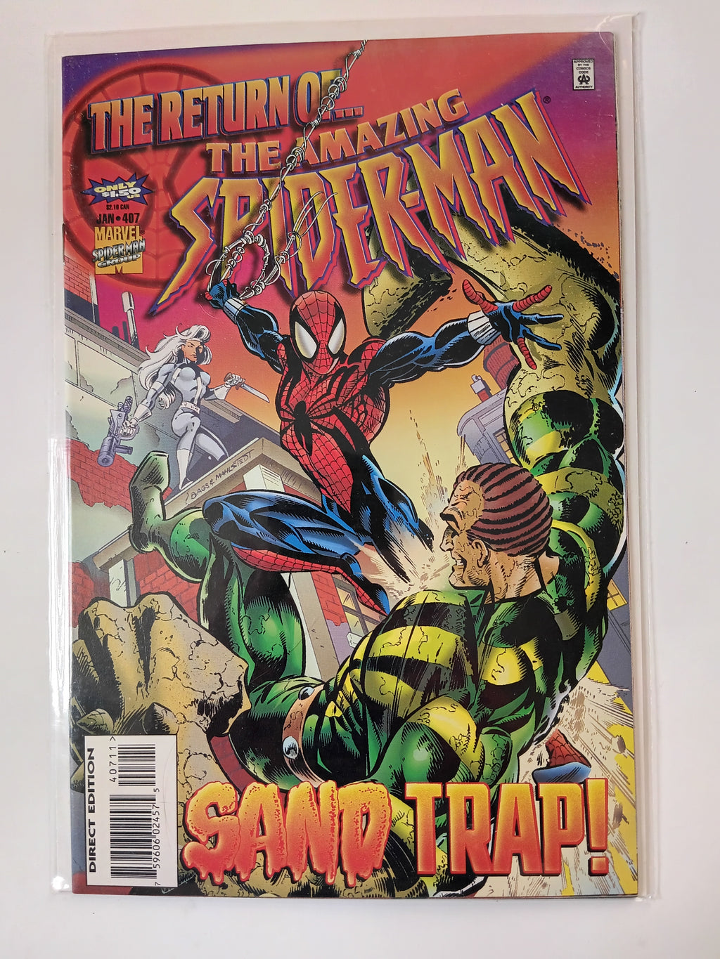 The Amazing Spider-man #406-410 Direct Edition Marvel Comic Books in Great Condition