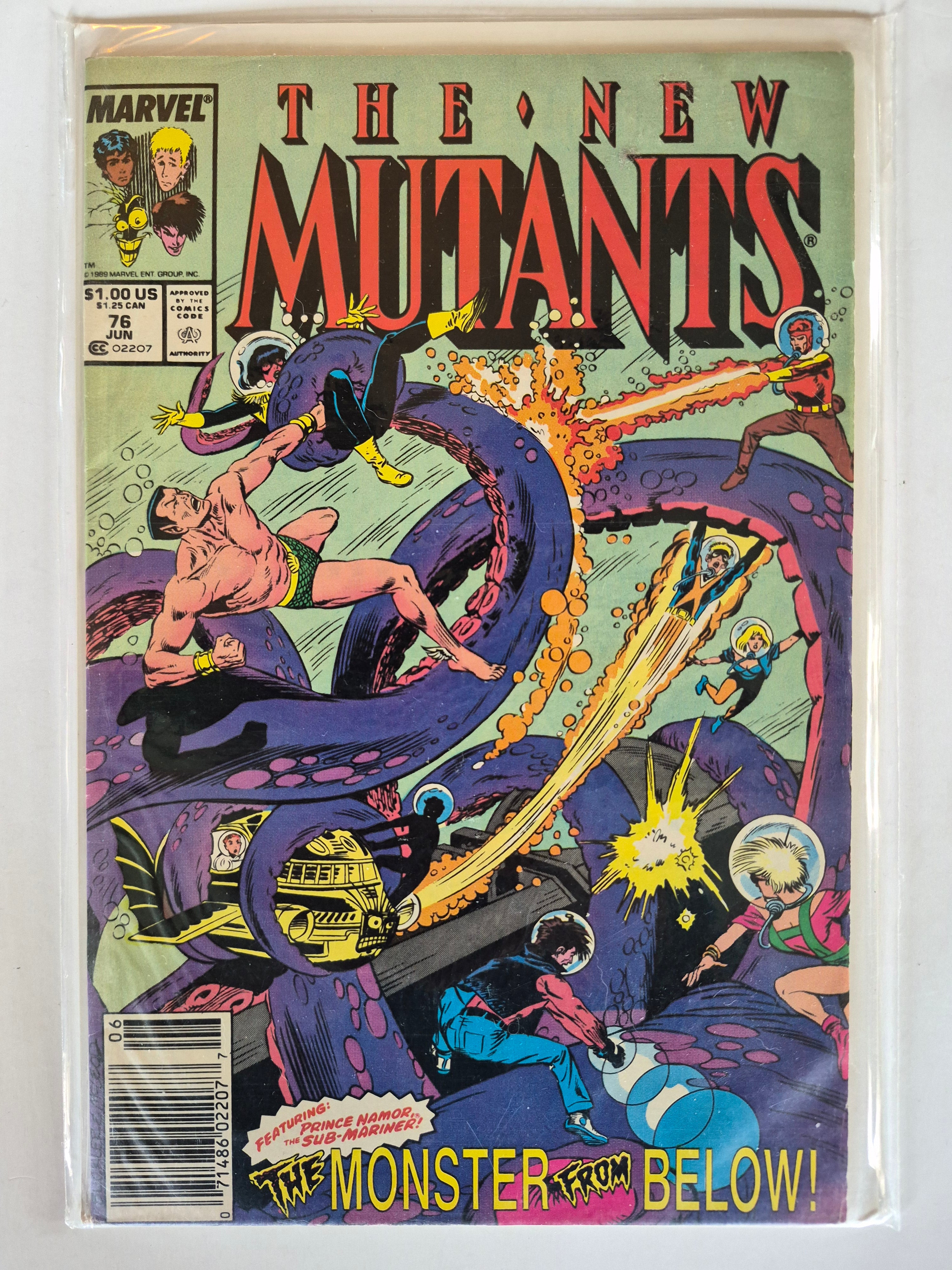 The New Mutants #76 Newsstand Variant Marvel Comic Book 1989