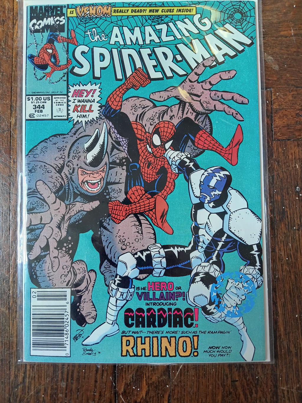 The Amazing Spider-man #344,345 Newsstand Variant
