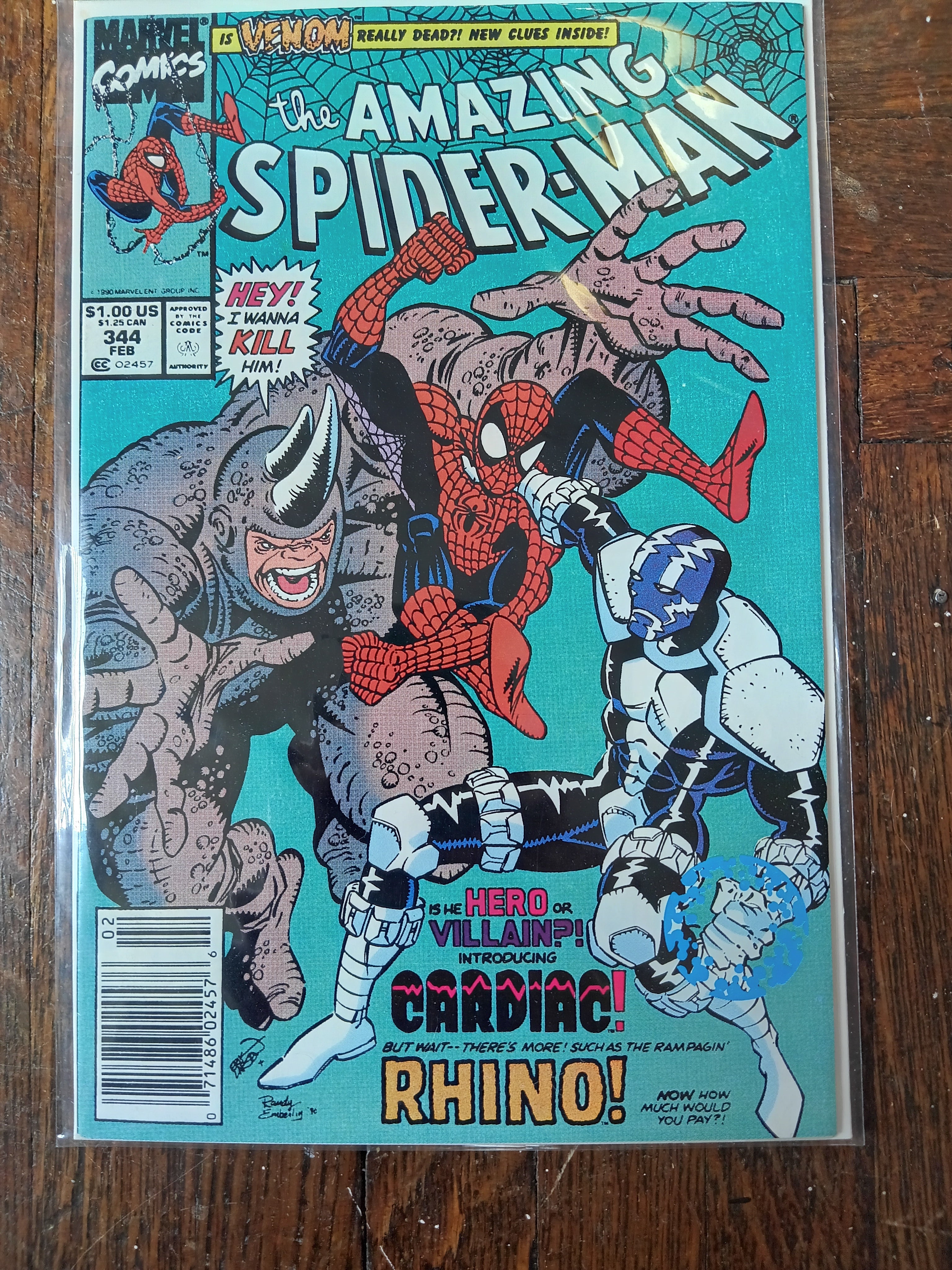 The Amazing Spider-man #344,345 Newsstand Variant