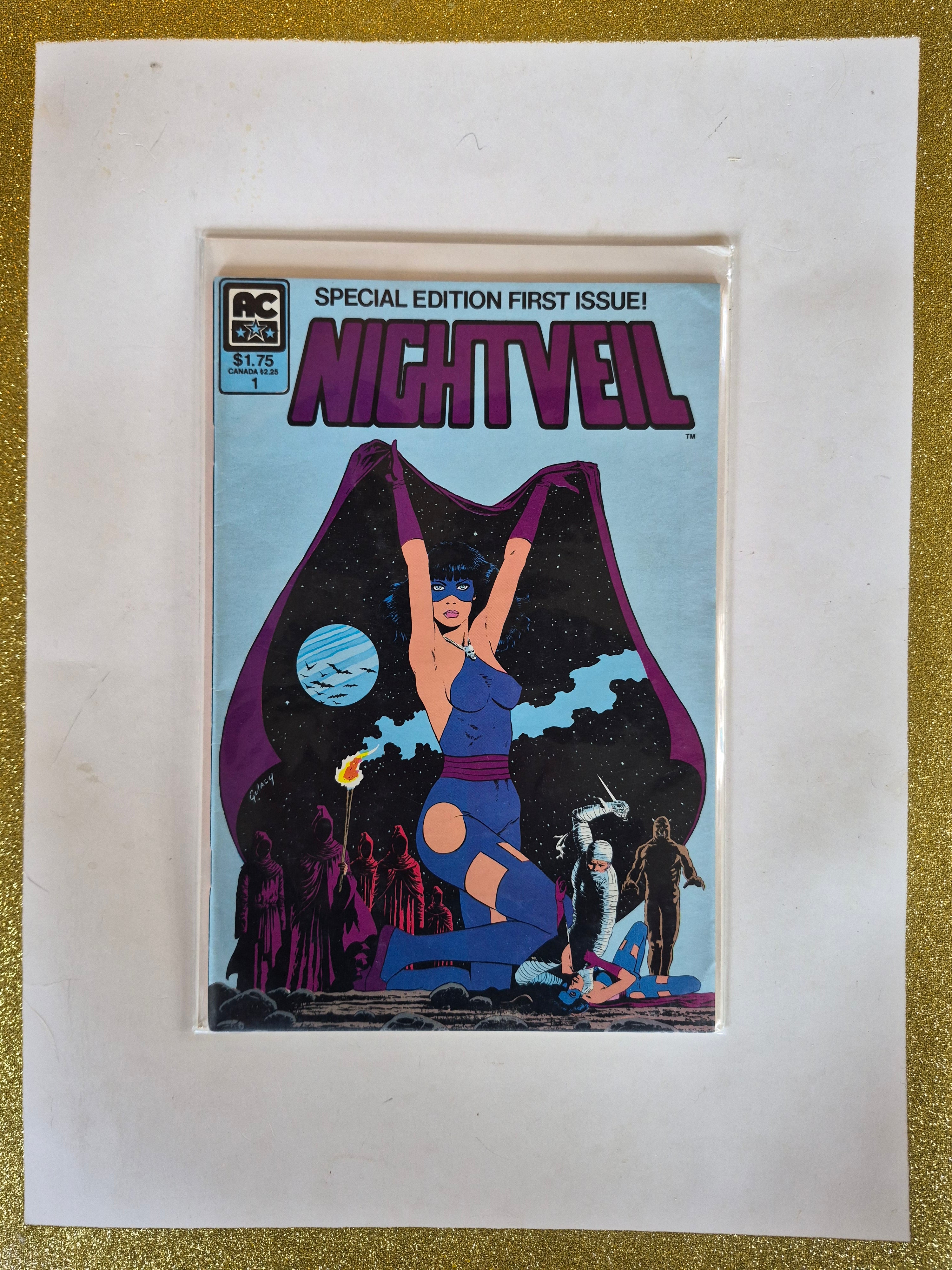 Nightveil #1 Special Edition First Issue AC comics 1984