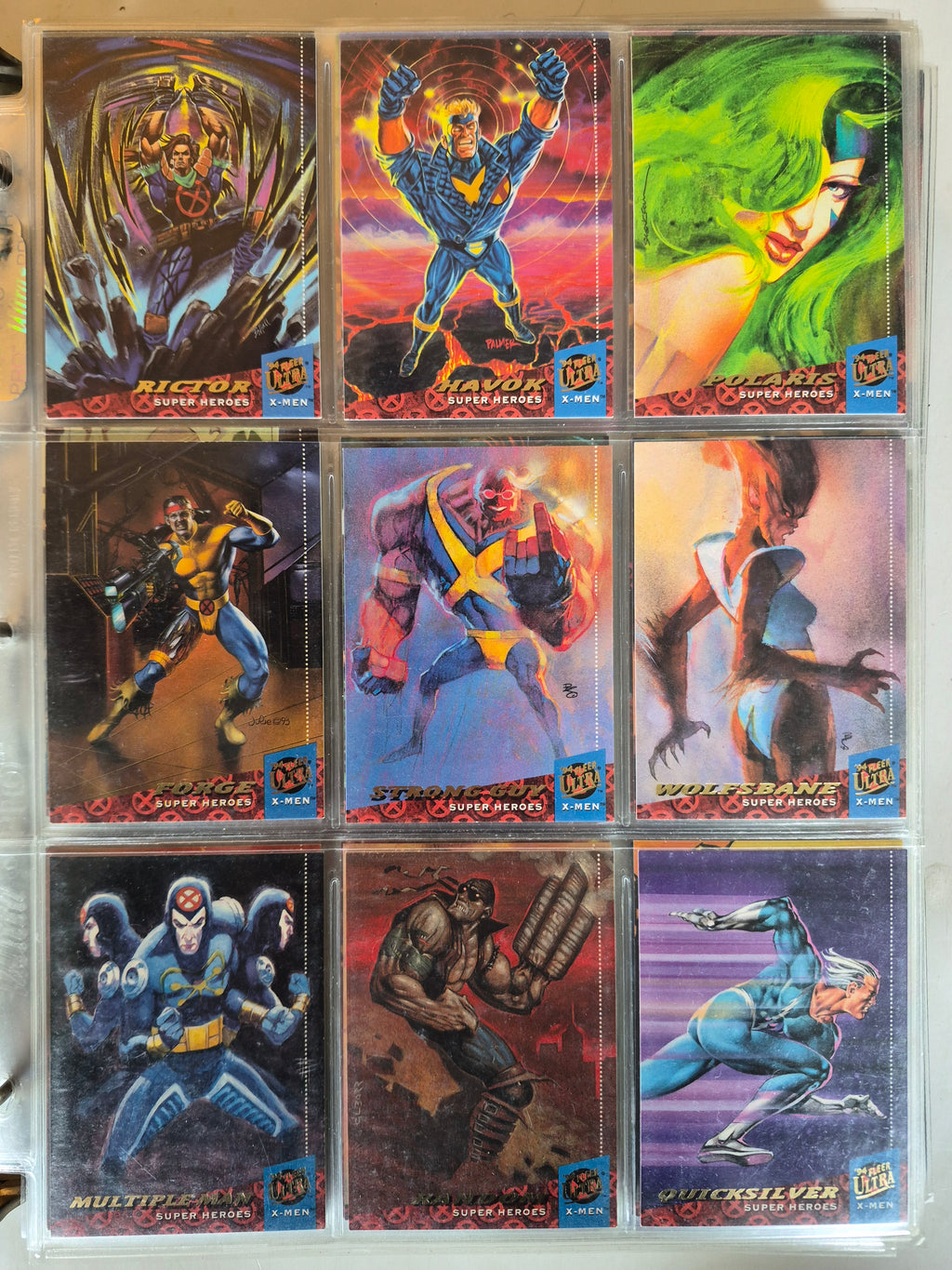 94' Fleer Ultra X-men Complete 250 Card Set