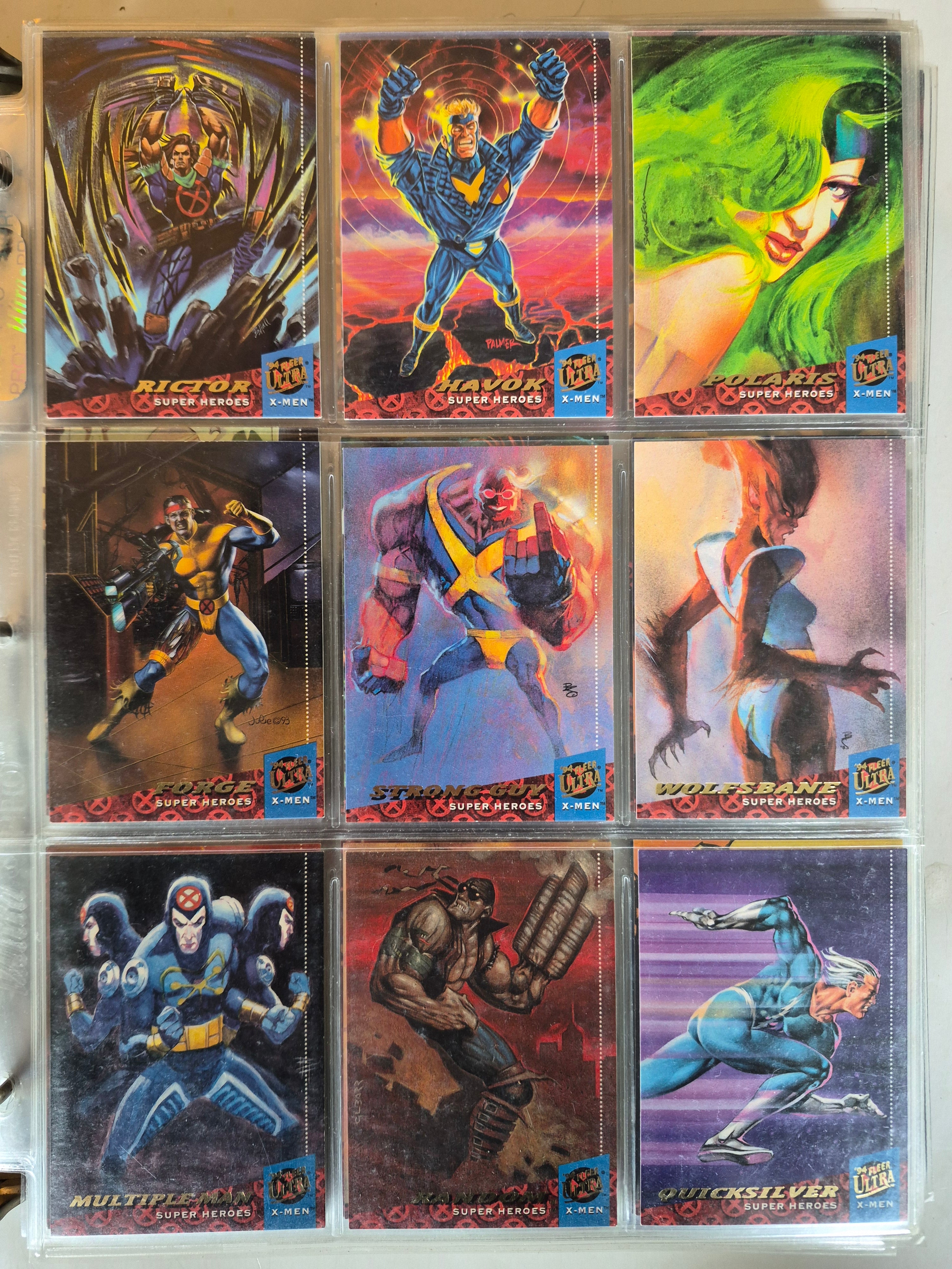 94' Fleer Ultra X-men Complete 250 Card Set